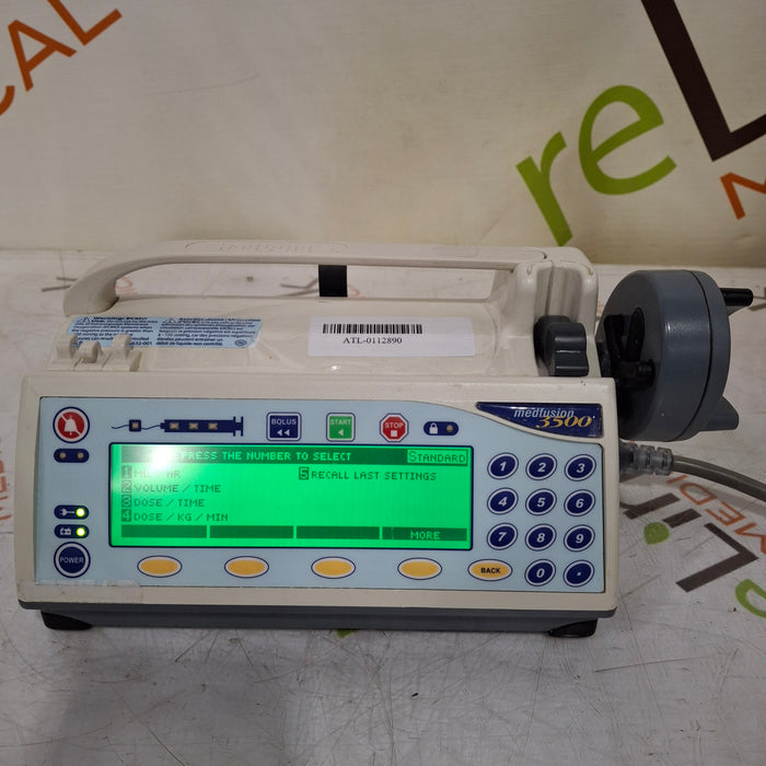 Smiths Medical Smiths Medical Medfusion 3500 Syringe Infusion Pump Infusion Pump reLink Medical