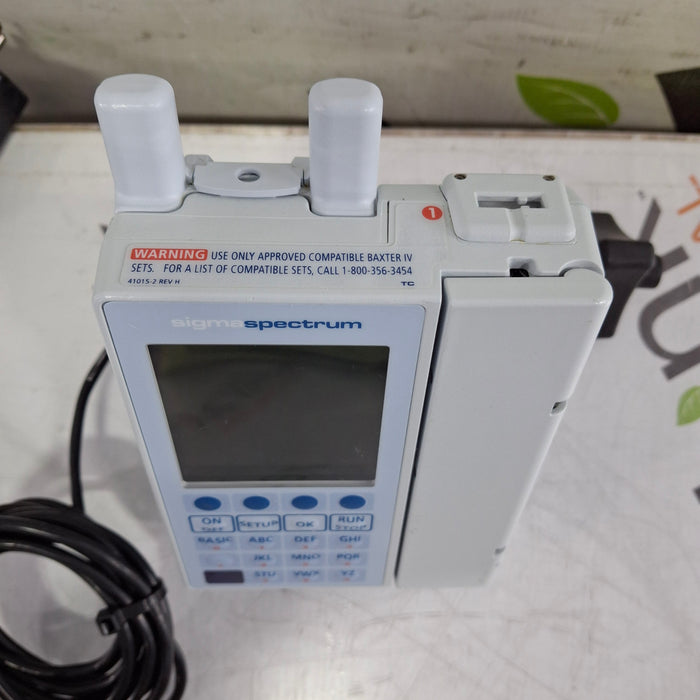 Baxter Baxter Sigma Spectrum 6.05.14 with A/B/G/N Battery Infusion Pump Infusion Pump reLink Medical