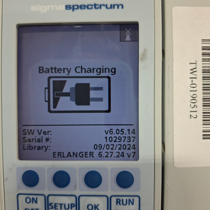 Baxter Baxter Sigma Spectrum 6.05.14 with A/B/G/N Battery Infusion Pump Infusion Pump reLink Medical