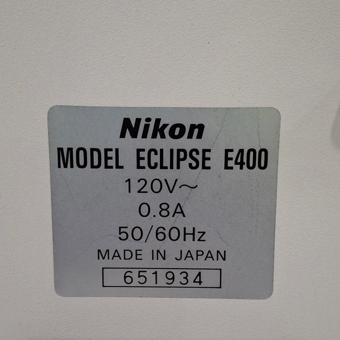 Nikon Nikon Eclipse E400 Binocular Microscope Lab Microscopes reLink Medical