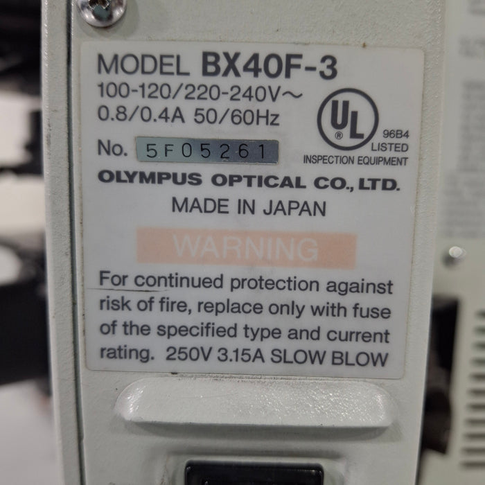 Olympus Olympus BX40F-3 Microscope Lab Microscopes reLink Medical