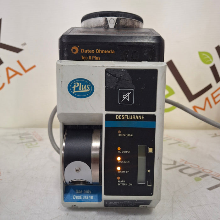 Datex-Ohmeda Datex-Ohmeda Tec 6 Plus Desflurane Vaporizer Anesthesia reLink Medical