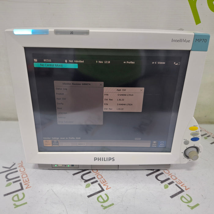 Philips IntelliVue MP70 Patient Monitor