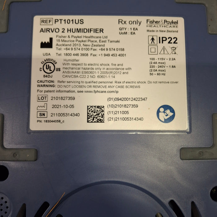 Fisher & Paykel Fisher & Paykel Airvo 2 Humidified High Flow Therapy Unit Respiratory reLink Medical
