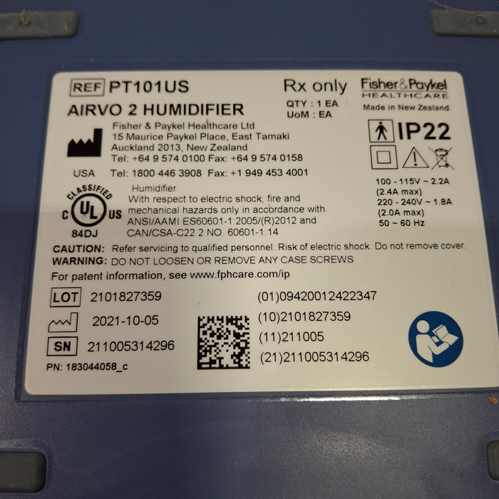 Fisher & Paykel Fisher & Paykel Airvo 2 Humidifier Respiratory reLink Medical