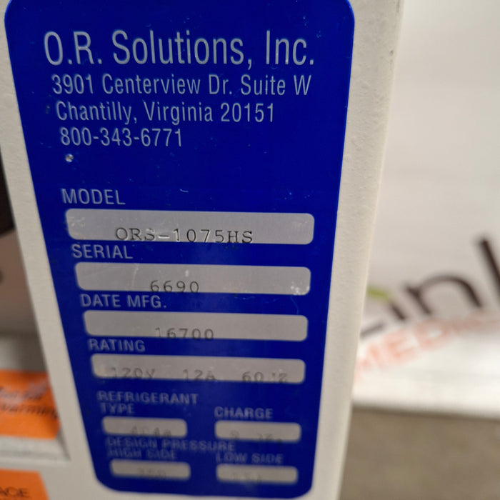 OR Solutions OR Solutions 1075 Hush Slush System Surgical Equipment reLink Medical