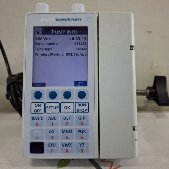 Baxter Baxter Sigma Spectrum 6.05.14 with A/B/G/N Battery Infusion Pump Infusion Pump reLink Medical
