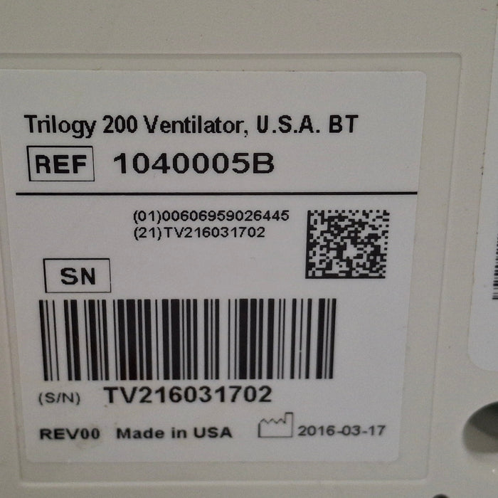 Respironics Respironics Trilogy 200 Ventilator Respiratory reLink Medical