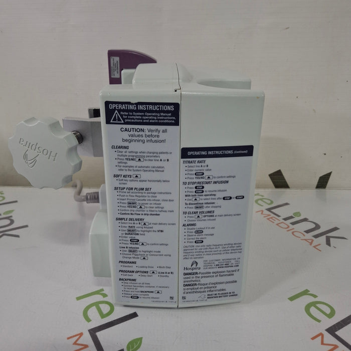 Hospira Hospira Plum A+ Infusion Pump Infusion Pump reLink Medical