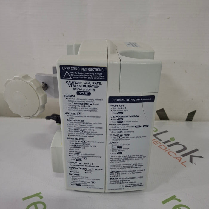 Hospira Hospira Plum A+ Infusion Pump Infusion Pump reLink Medical