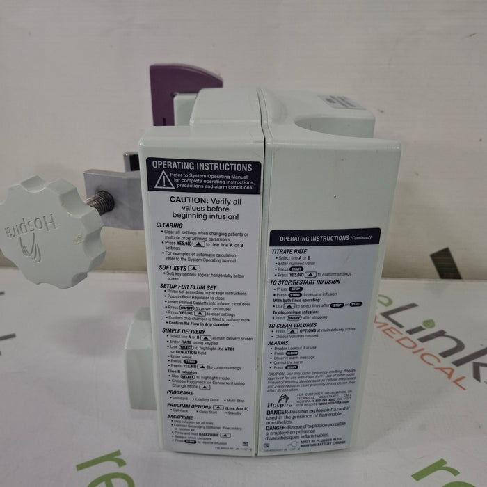 Hospira Hospira Plum A+ Infusion Pump Infusion Pump reLink Medical