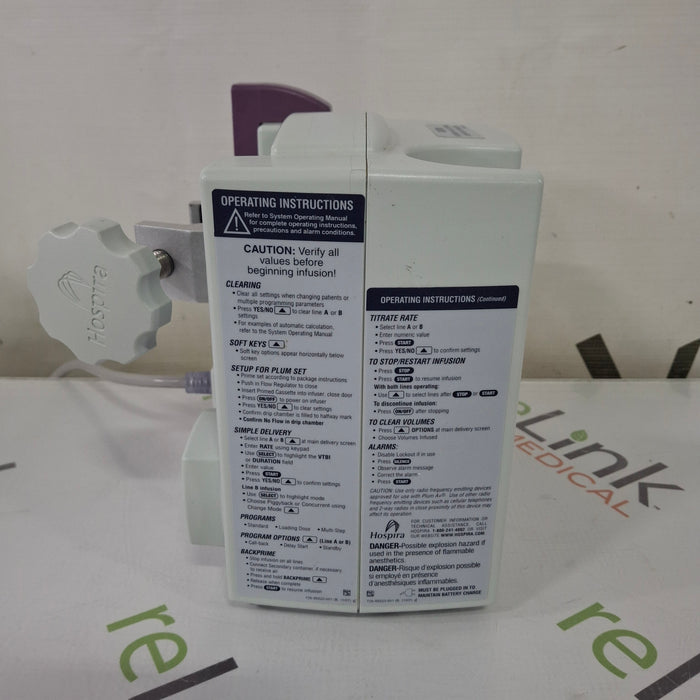 Hospira Hospira Plum A+ Infusion Pump Infusion Pump reLink Medical