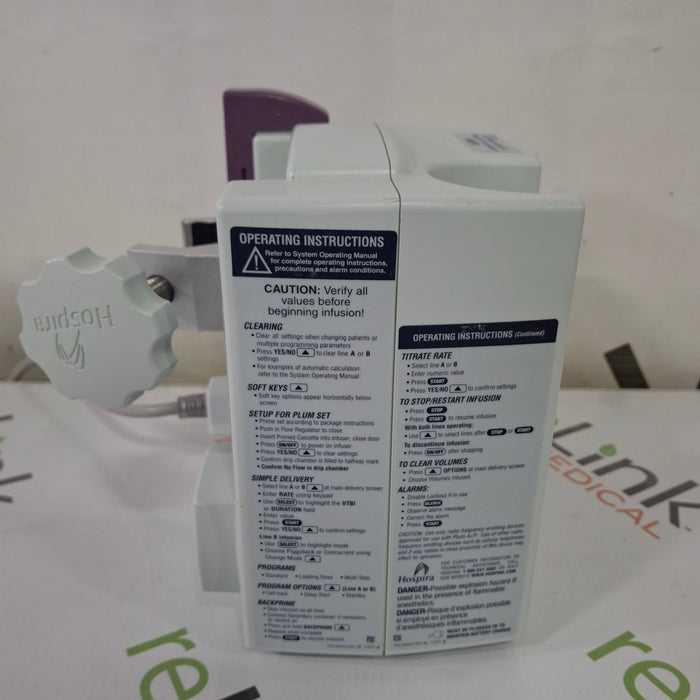 Hospira Hospira Plum A+ Infusion Pump Infusion Pump reLink Medical