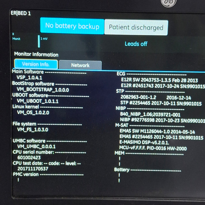 GE Healthcare GE Healthcare B125 Patient Monitor Patient Monitors reLink Medical