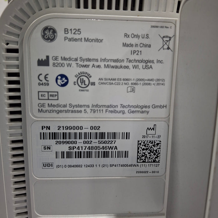 GE Healthcare GE Healthcare B125 Patient Monitor Patient Monitors reLink Medical