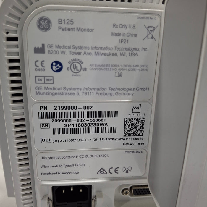 GE Healthcare GE Healthcare B125 Patient Monitor Patient Monitors reLink Medical