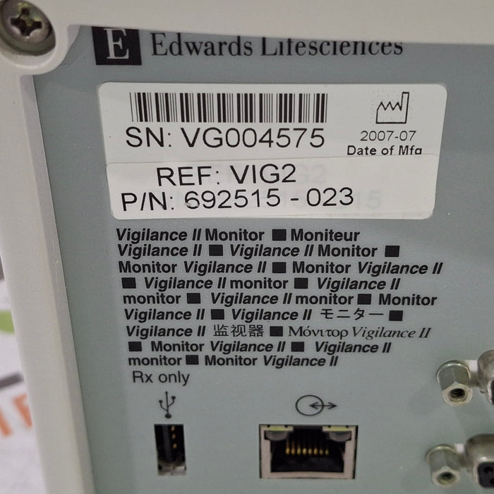 Edwards Lifesciences Edwards Lifesciences Vigilance II Patient Monitor Patient Monitors reLink Medical