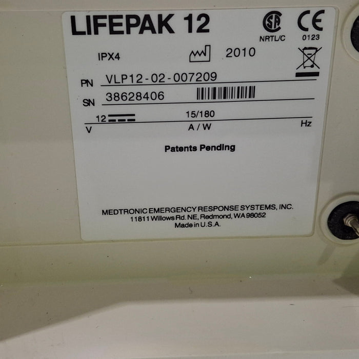 Physio-Control Physio-Control LifePak 12 3-Lead Defibrillator Defibrillators reLink Medical