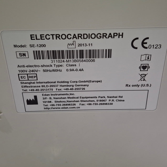 Edan Edan SE-1200 Express ECG Cardiology reLink Medical
