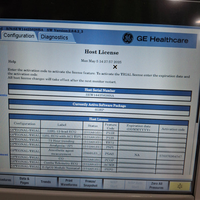 GE Healthcare GE Healthcare Carescape B650 Anesthesia Care Patient Monitor Patient Monitors reLink Medical