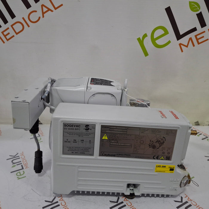 Leybold Leybold Sogevac Sv40 Bi Rotary Vane Vacuum Pump / Leroy Somer Ls100pr Motor Research Lab reLink Medical