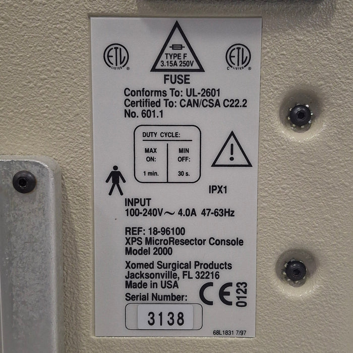 Medtronic XPS 2000 Microresector Console
