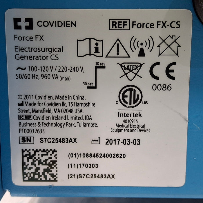 Covidien Covidien Force FX-CS Electrosurgical Unit Electrosurgical Units reLink Medical