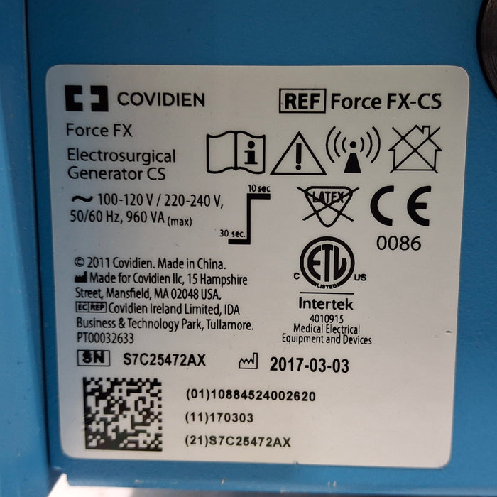 Covidien Covidien Force FX-CS Electrosurgical Unit Electrosurgical Units reLink Medical