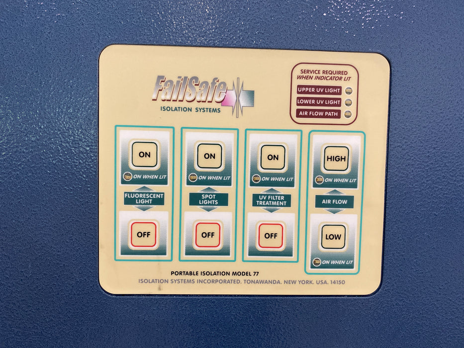 FailSafe Isolation Systems Model 77 Portable Isolation System