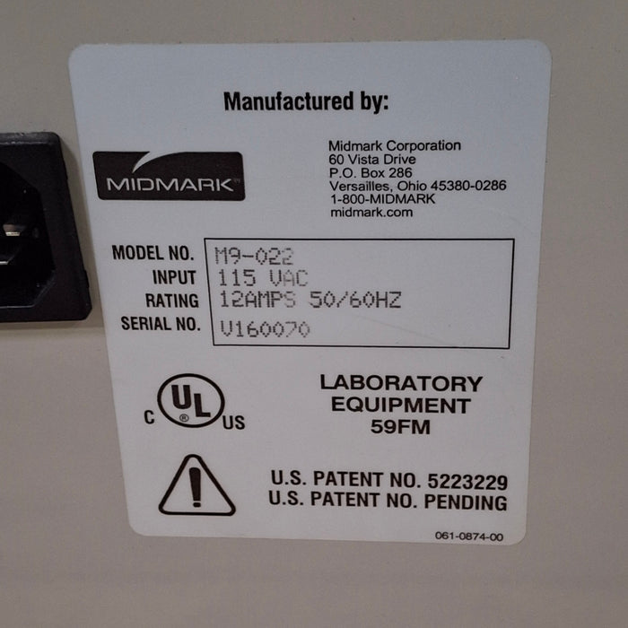 Midmark Ritter M9-022 UltraClave Autoclave Sterilizer