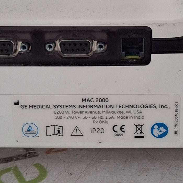 GE Healthcare GE Healthcare MAC 2000 ECG Cardiology reLink Medical