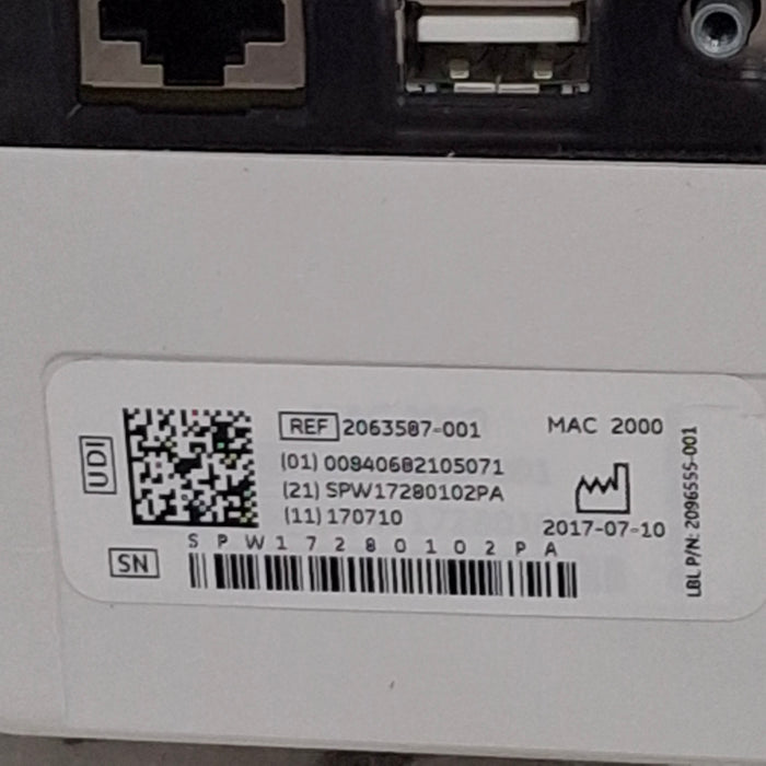 GE Healthcare MAC 2000 ECG