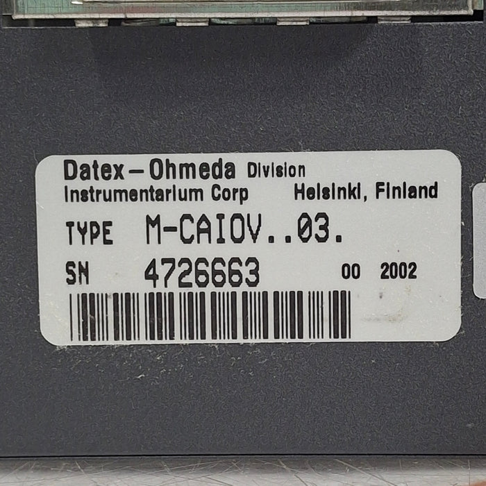 Datex-Ohmeda Datex-Ohmeda M-CAiOV-03 Gas Module Patient Monitors reLink Medical