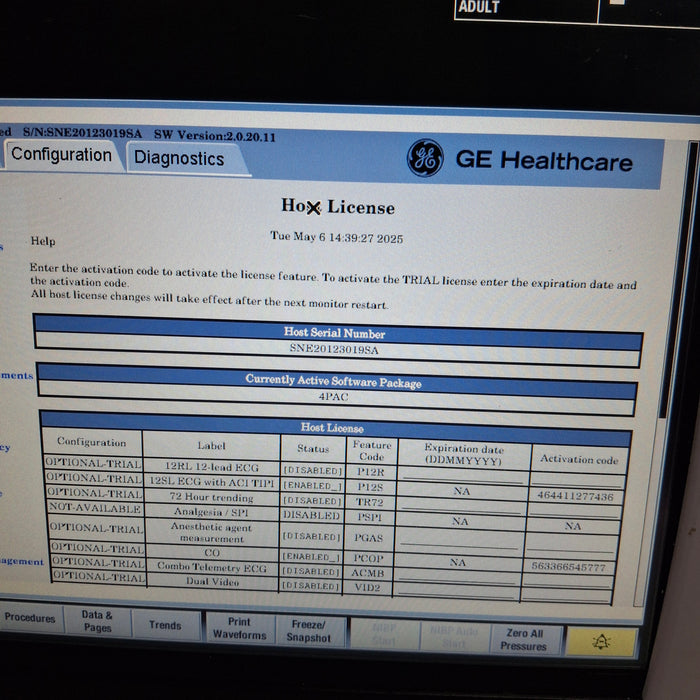 GE Healthcare GE Healthcare Carescape B450 Post Anesthesia Care Patient Monitor Patient Monitors reLink Medical