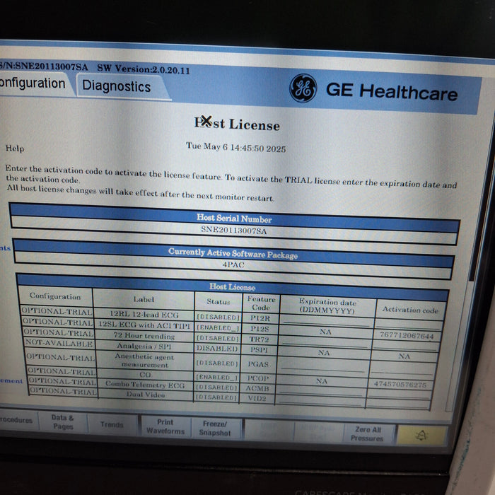 GE Healthcare GE Healthcare Carescape B450 Post Anesthesia Care Patient Monitor Patient Monitors reLink Medical