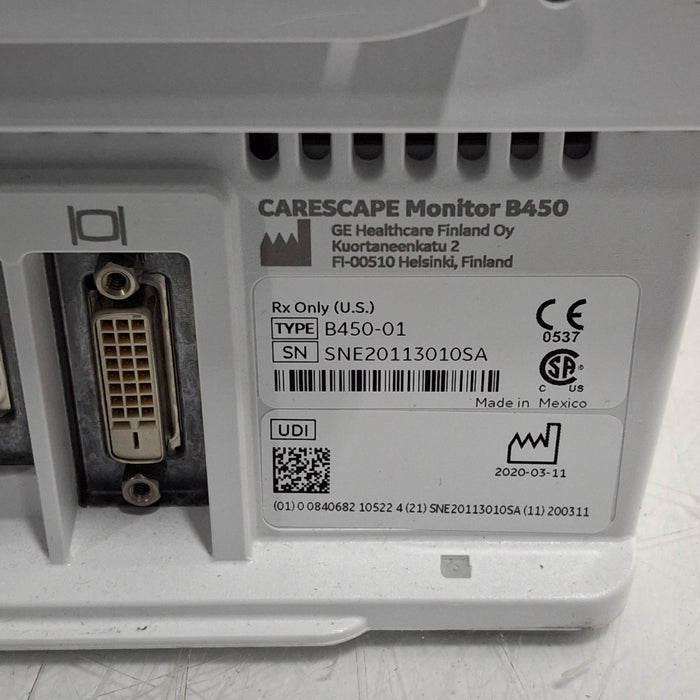 GE Healthcare GE Healthcare Carescape B450 Patient Monitor Patient Monitors reLink Medical