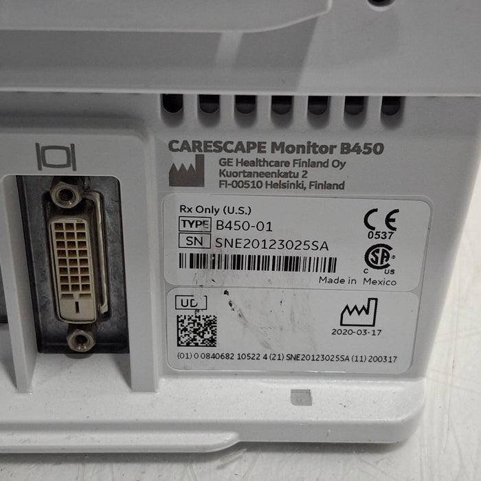 GE Healthcare Carescape B450 Patient Monitor