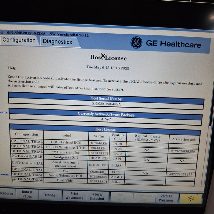 GE Healthcare GE Healthcare Carescape B450 Post Anesthesia Care Patient Monitor Patient Monitors reLink Medical