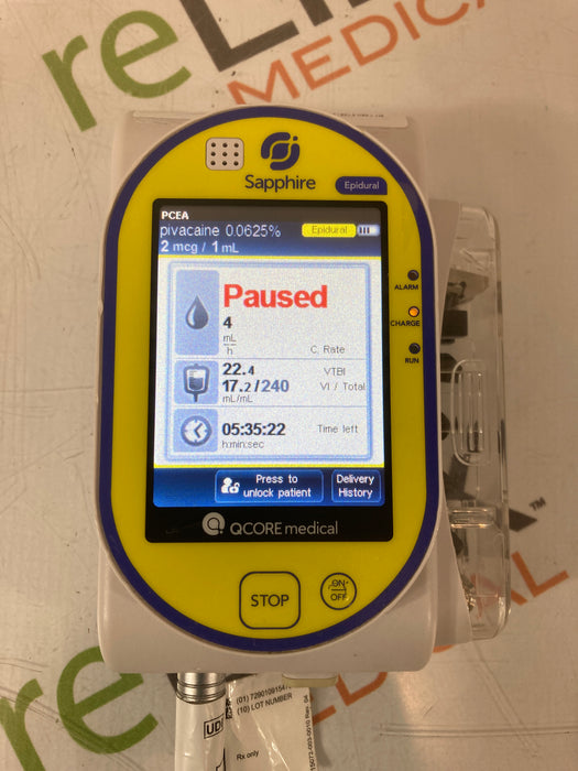 QCore Medical QCore Medical Sapphire Epidural Infusion Pump Infusion Pump reLink Medical