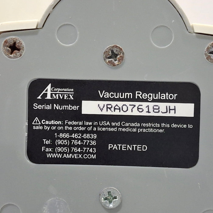 Amvex Amvex Vacuum Regulator Respiratory reLink Medical