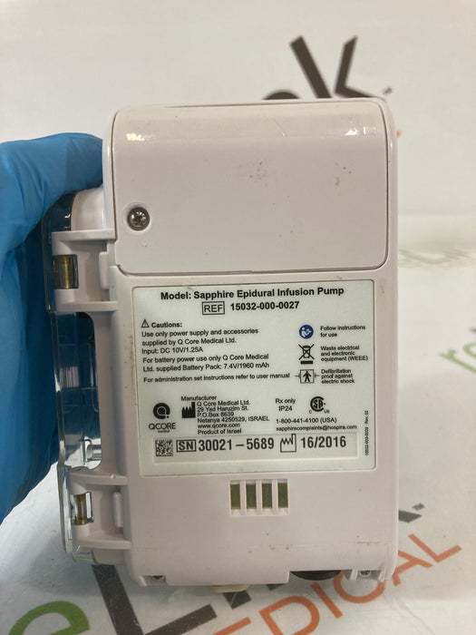 QCore Medical QCore Medical Sapphire Epidural Infusion Pump Infusion Pump reLink Medical