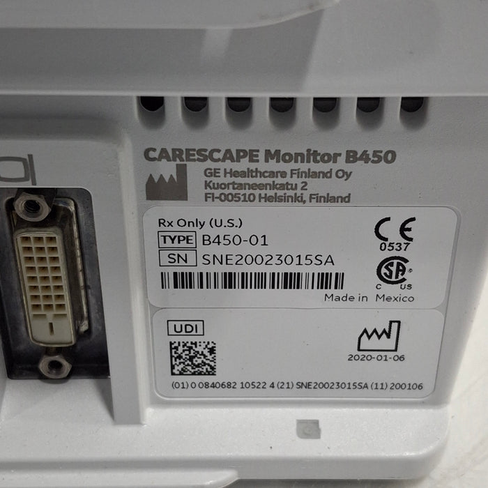 GE Healthcare GE Healthcare Carescape B450 Patient Monitor Patient Monitors reLink Medical
