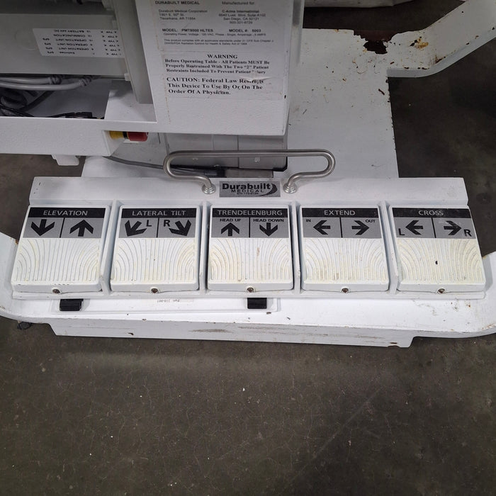 Durabuilt Durabuilt PMT8000 HLTES 5003 C-Arm Table C-Arms & Tables reLink Medical