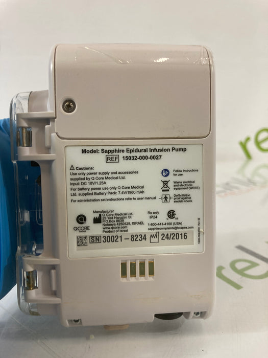 QCore Medical QCore Medical Sapphire Epidural Infusion Pump Infusion Pump reLink Medical
