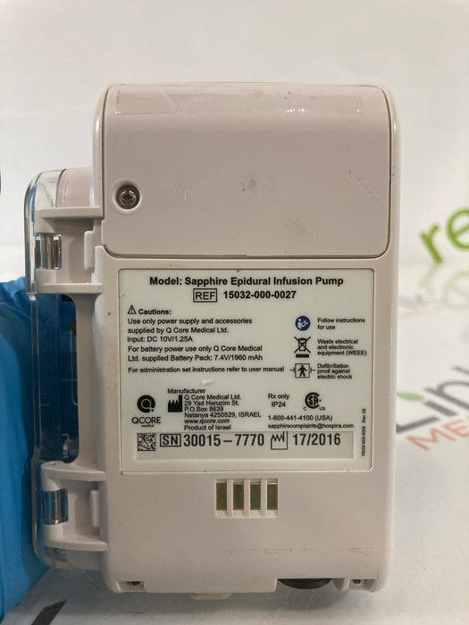 QCore Medical QCore Medical Sapphire Epidural Infusion Pump Infusion Pump reLink Medical