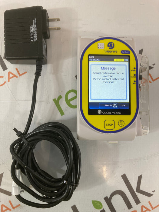 QCore Medical QCore Medical Sapphire Epidural Infusion Pump Infusion Pump reLink Medical