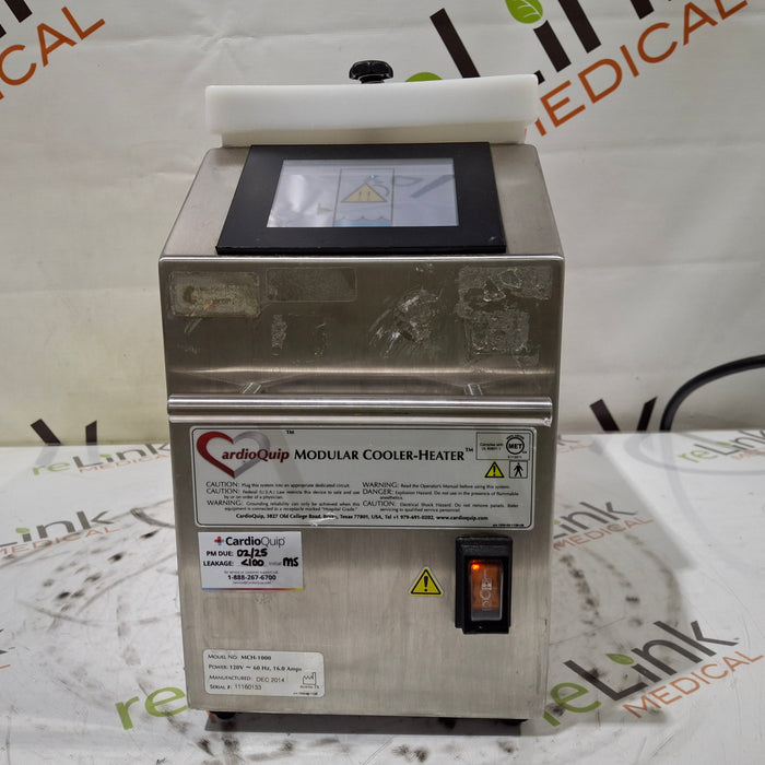 CardioQuip CardioQuip MCH-1000 Heater Cooler Perfusion reLink Medical