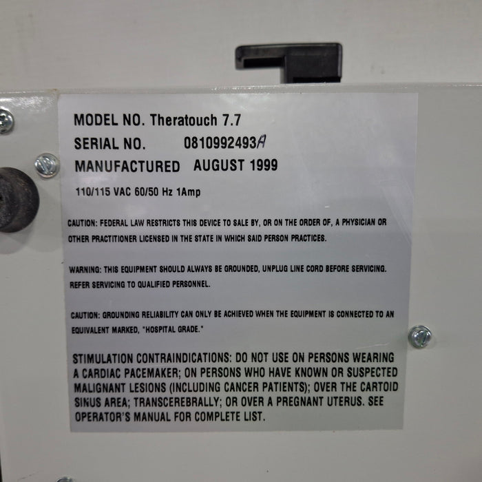 RichMar RichMar Theratouch 7.7 Ultrasound Therapy Unit Fitness and Rehab Equipment reLink Medical