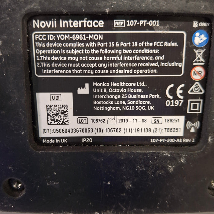 Monica Healthcare Limited 107-PT-001 Fetal Monitor