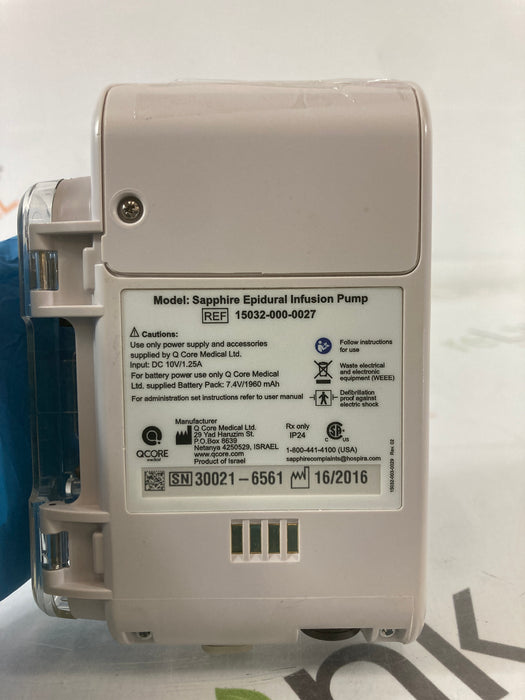QCore Medical QCore Medical Sapphire Epidural Infusion Pump Infusion Pump reLink Medical